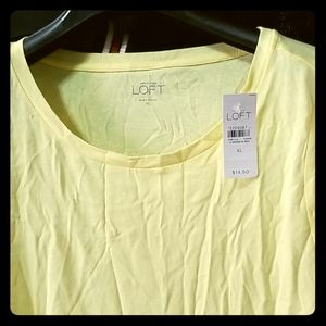 Ann Taylor Loft size XL yellow shirt